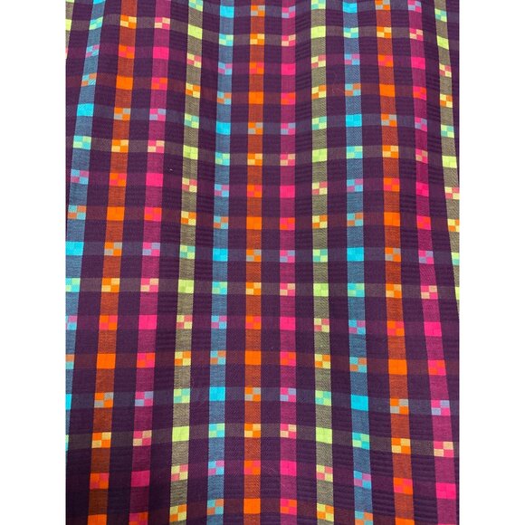 Bugatchi Men's Colorful Checked Button-Down Dress Shirt Size M - Picture 4 of 10